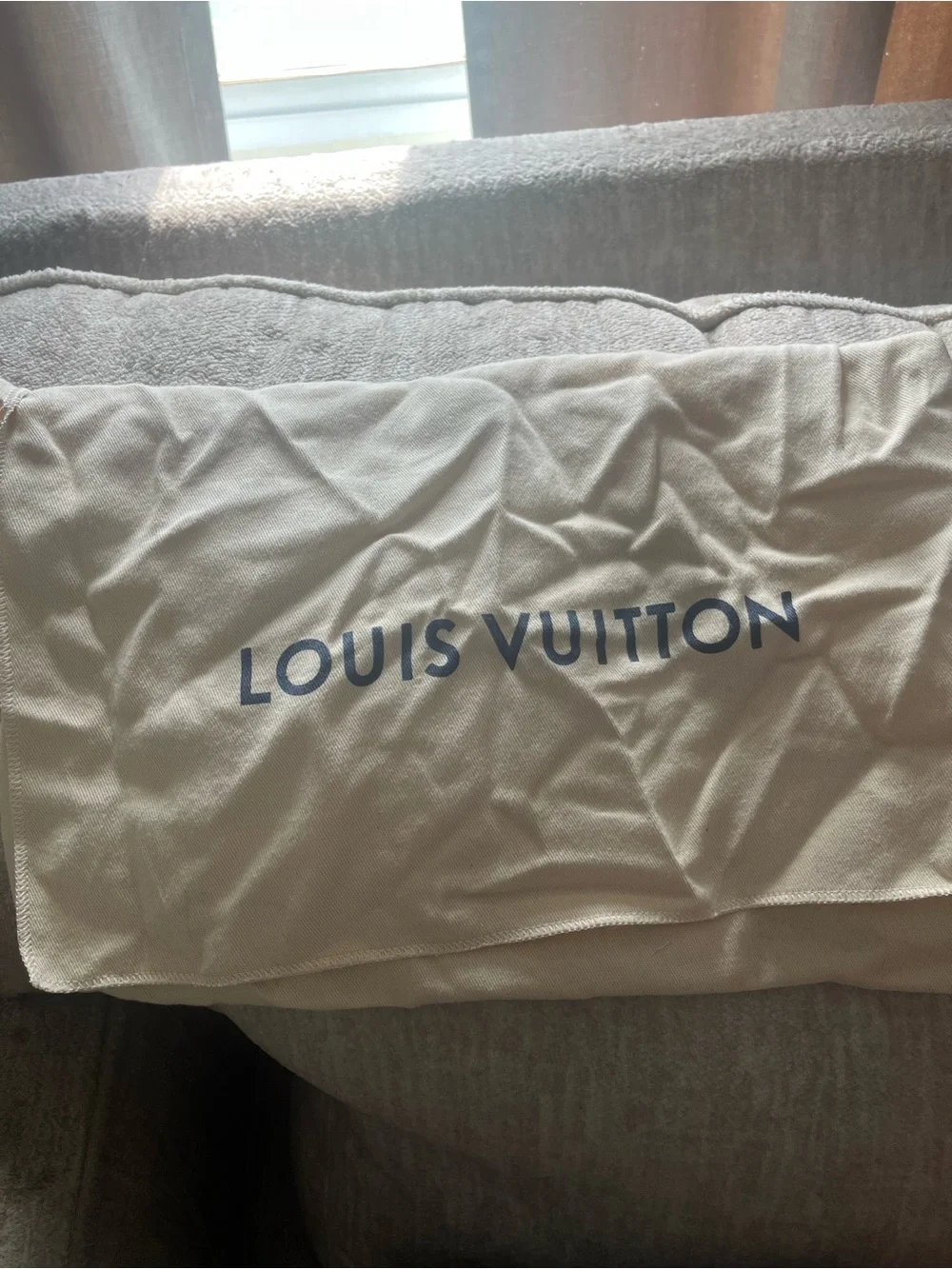 Louis Vuitton Black Leather Chain Shoulder Bag with Silver LV